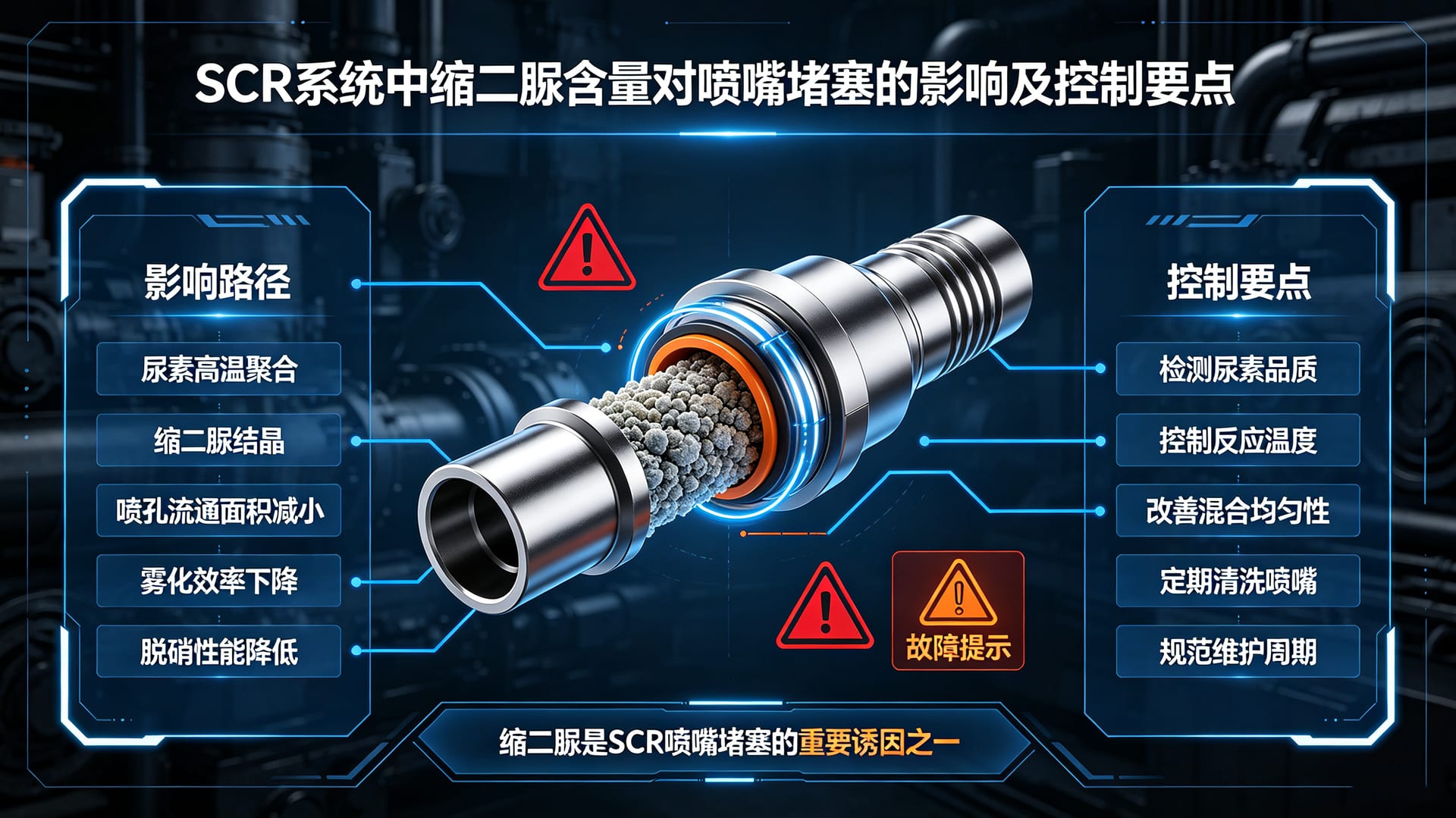 SCR 系统中缩二脲含量对喷嘴堵塞的影响及控制要点